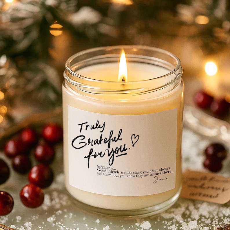 Thank You Gift For Employee Appreciation Custom Candle, Coworker Gift, Client, Staff, Team Appreciation, Best Team Personalized Candles F71 image 4