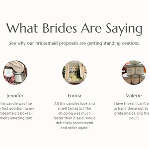 I Do Crew Bridesmaid Proposal Candle, Bridesmaid Gifts From Bride, Bridal Party, Will You Be My Bridesmaid Asking Gift For Wedding Party W19 image 7
