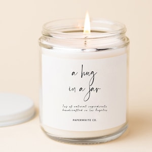 A Hug In Jar Candle Friendship Gifts Best Friend Gift Friendship Candles Gift For Her Hug Candle Comforting Cozy Candle Self Care Gift F02