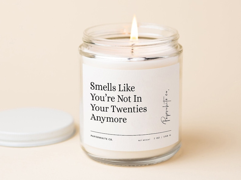 30th Birthday Gift For Her 30th Birthday Candle Birthday Gift For Him Gift For 30year Old Woman Not In Your Twenties 30 Birthday Present F36 Standard (7oz Jar)