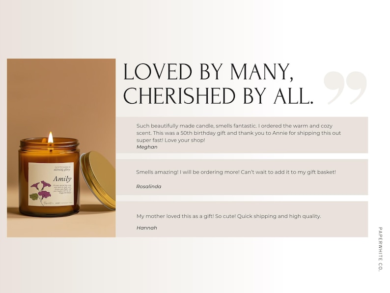 Birth flower gift, Birthday candle, Zodiac candle gift for her