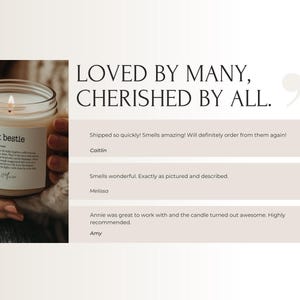Work Bestie Candle, Coworker, Friend, Best Friend At Work Gift, New Job, Leaving Job
