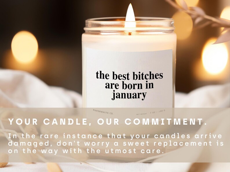 November Birthday Gift Custom Candle the Best Bitches Are Born in