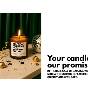 Mothers Day Gifts for Mom from Daughter, Funny Mom Candle for Birthday Gifts New Mom Wife Home Gift Personalized Mother Daughter Candle AG32 image 11