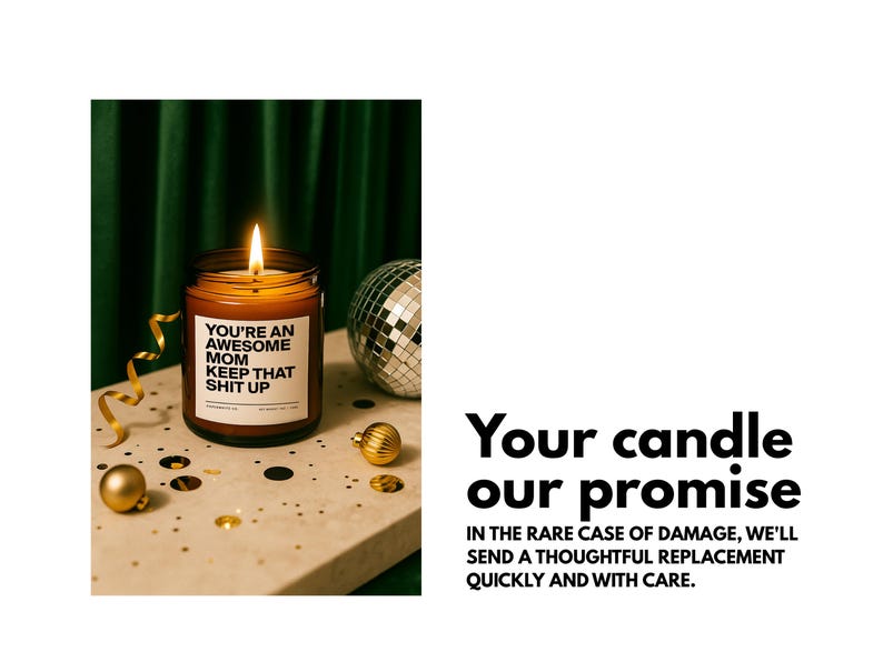 Mothers Day Gifts for Mom from Daughter, Funny Mom Candle for Birthday Gifts New Mom Wife Home Gift Personalized Mother Daughter Candle AG32 image 11