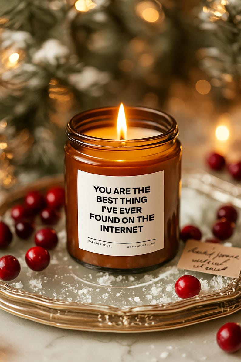 boyfriend anniversary gift personalized candle