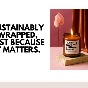 Mothers Day Gifts for Mom from Daughter, Funny Mom Candle for Birthday Gifts New Mom Wife Home Gift Personalized Mother Daughter Candle AG32 image 10