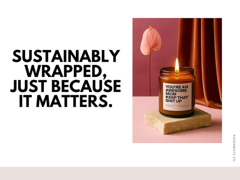 Mothers Day Gifts for Mom from Daughter, Funny Mom Candle for Birthday Gifts New Mom Wife Home Gift Personalized Mother Daughter Candle AG32 image 10