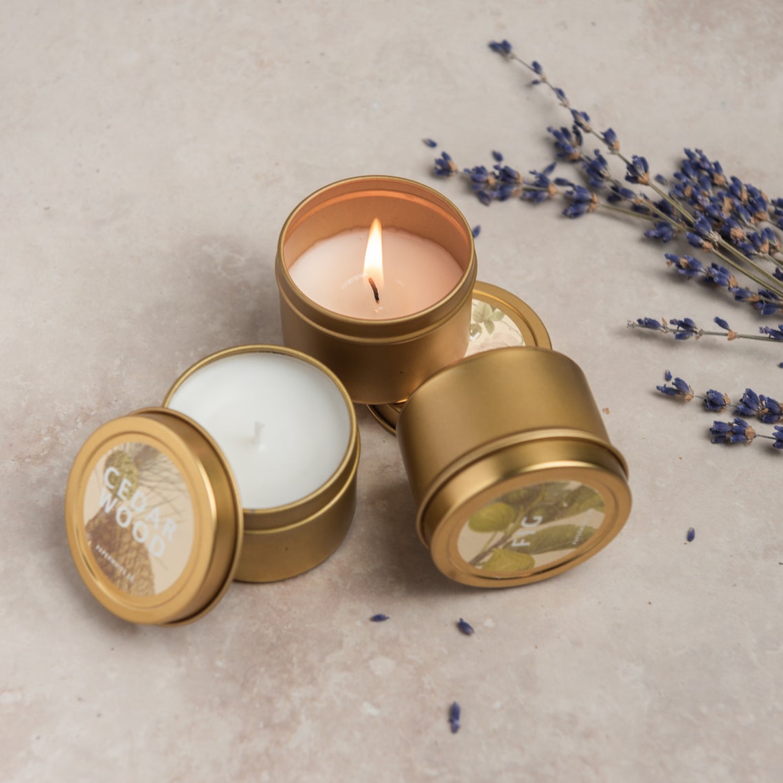 Mini Tin Candle / 2 OZ Candle / Mini Candle / Scented Travel Etsy