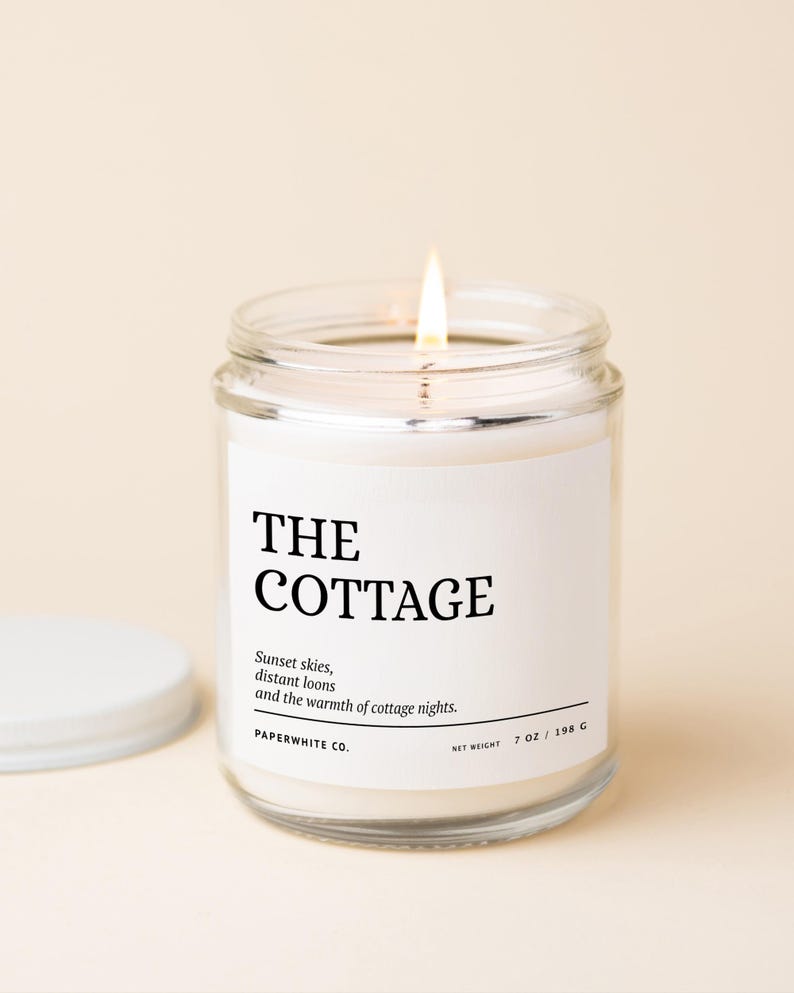 cottage candle lake house aesthetic