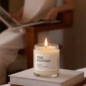 cozy reading candle aesthetic