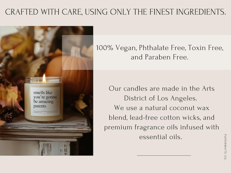 Personalized New Parent Gift, Expecting Mom Funny Candle Gift for New Parents, Custom New Mom Gift