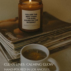 Anniversary Gift For Boyfriend - Best Thing Ive Found On The Internet Candle