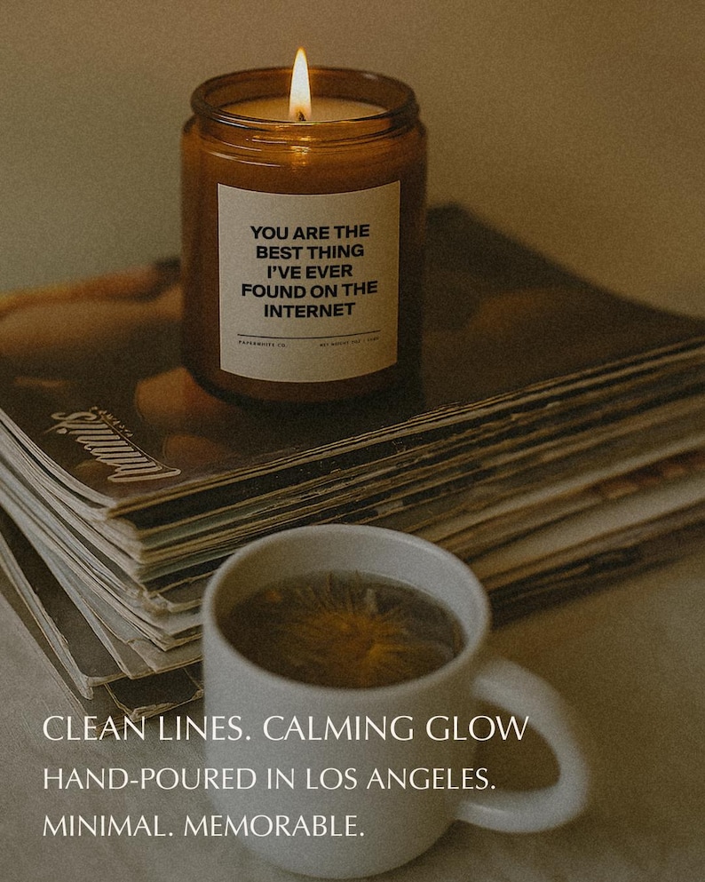 Anniversary Gift For Boyfriend - Best Thing Ive Found On The Internet Candle
