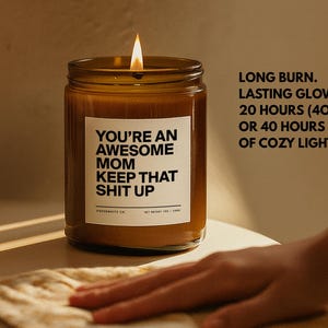 scented candle gift for mom