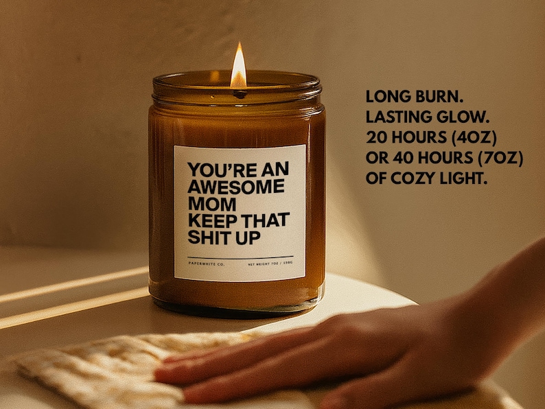 scented candle gift for mom