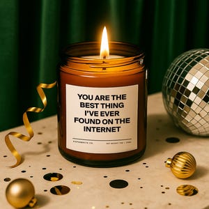 personalized anniversary candle gift for him