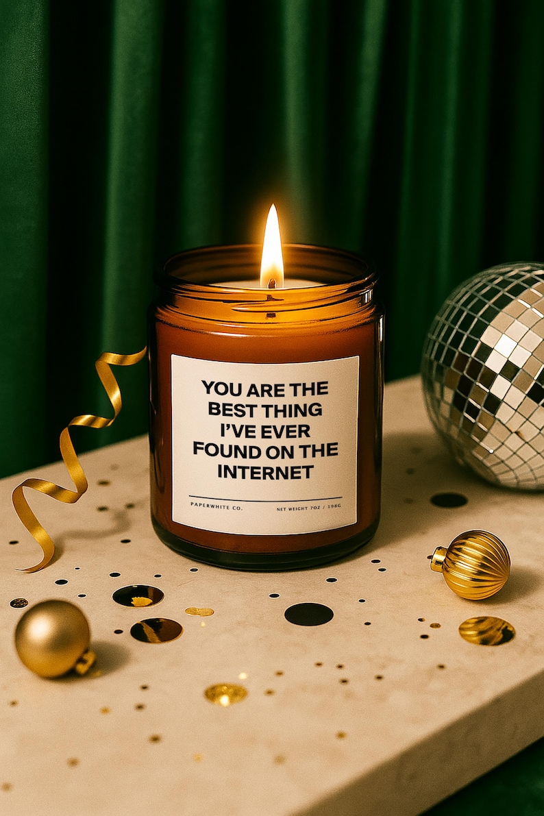 personalized anniversary candle gift for him