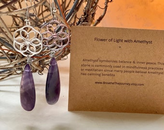 Seed of Life with Reiki infused amethyst *limited availability