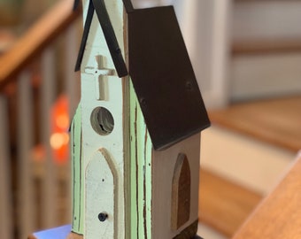Discontinued & difficult to find, Southern Living at Home bird sanctuary wooden birdhouse.