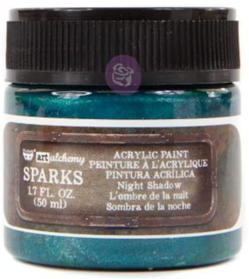 Metallic Paint - Sparks Acrylic Paint - Metallique - Art Alchemy - Metallic Color Guide - Redesign with Prima image 17