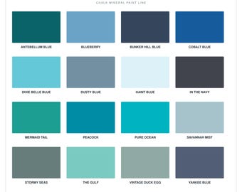 Dixie Belle BLUE Furniture Paint | Chalk Mineral Paint | Furniture, Cabinets, Crafts  |  Navy, Coastal, Aqua, Teal and Sky Blue