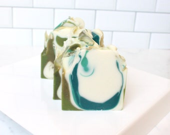Green Juice Soap | handmade soap, artisan soap, body soap, gift for friend, small gift, natural soap, gift for mom, mom gift, gift for her