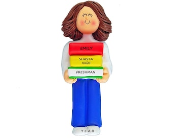 Starting School Personalized Christmas Ornament - Starting High School -Attending College - Starting Junior High School - Attending School