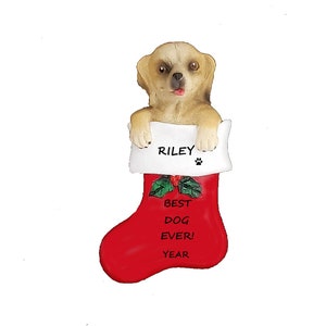 Lab Personalized Dog Christmas Ornaments-Yellow Lab - Chocolate Lab - Black Lab - Personalized Puppy Dog Christmas Ornament