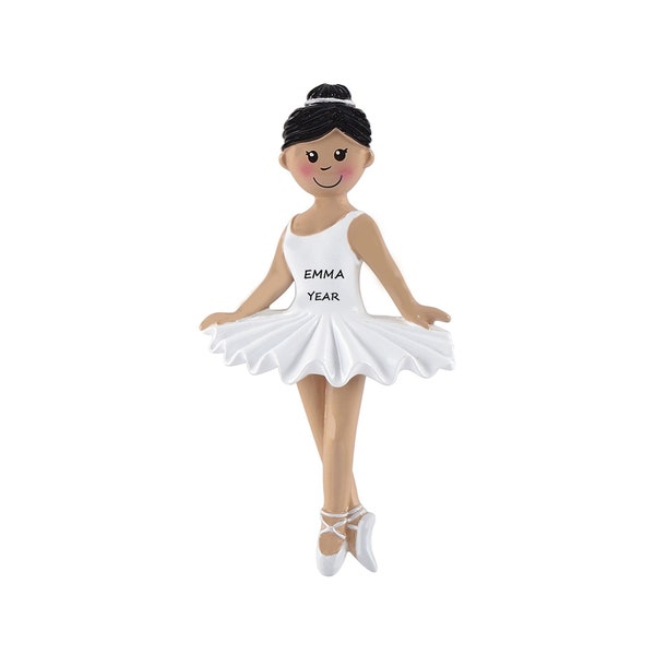 Personalized Girl Ballerina Dancer Ornament - Personalized Ballerina Ornament - Ornament for Girl that Loves Ballet