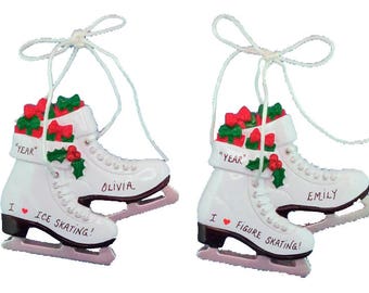 ice figure skates personalized ornament personalized ice skate ornament ice skating ornament personalized gift - Ice Skate Christmas Decoration ice figure skates personalized ornament personalized ice skate ornament ice skating ornament personalized gift - Ice Skate Christmas Decoration