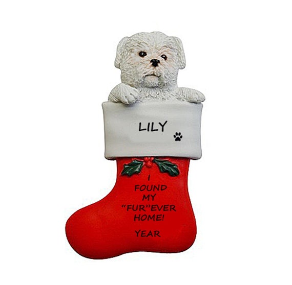 Bichon Christmas Stocking Bichon Christmas Stocking