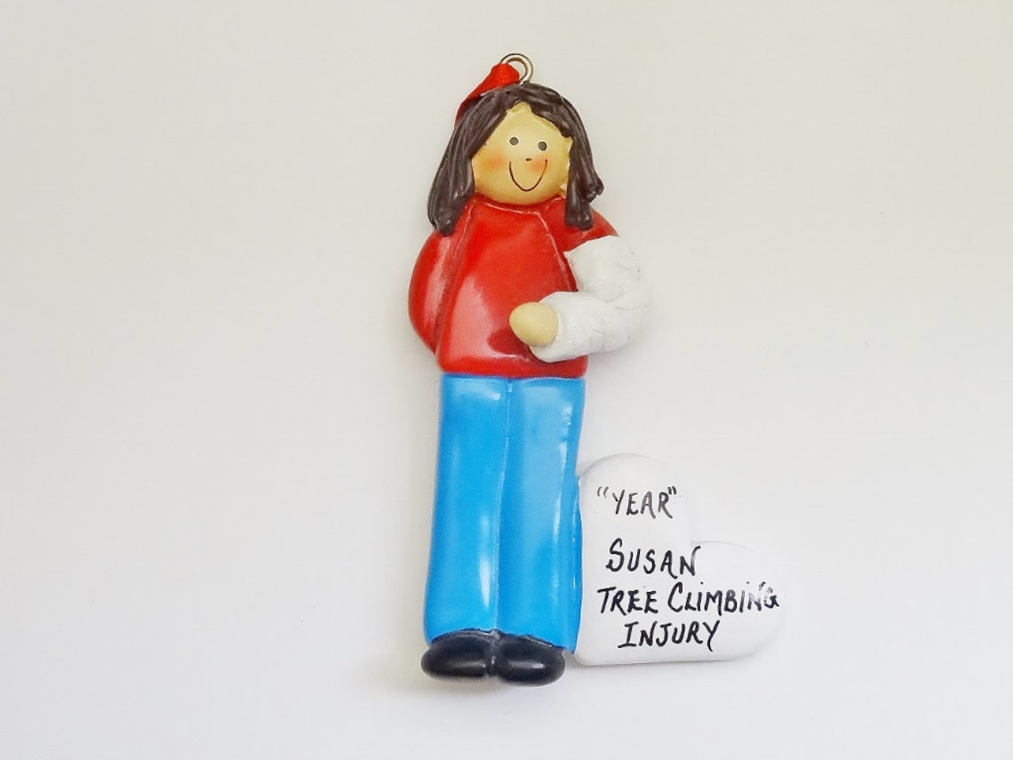 Broken Arm Personalized Christmas Ornament Arm in Cast - Etsy