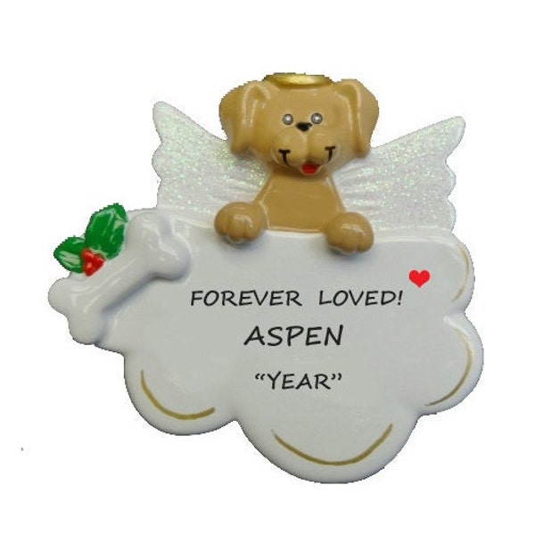 Christmas Ornaments Dog Angel Personalized Etsy
