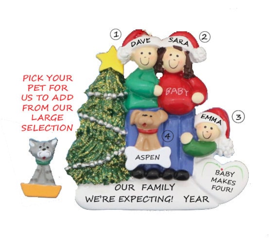 Couple with clearance dog christmas ornament