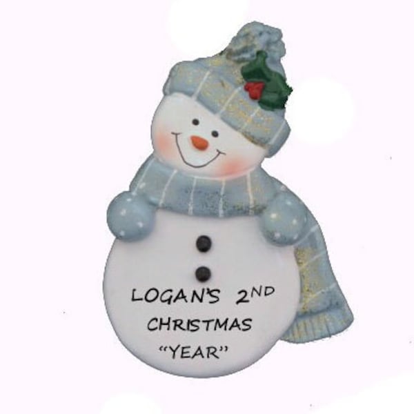 Snowman Ornament Etsy