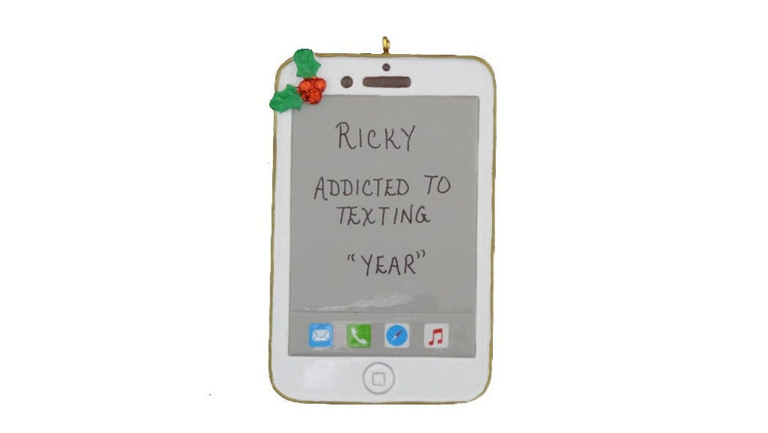Personalized iPhone Lover Personalized Ornament Custom Personalized