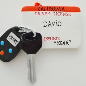 New Driver Personalized Christmas Ornament- Driver's License Personalized Christmas Ornament