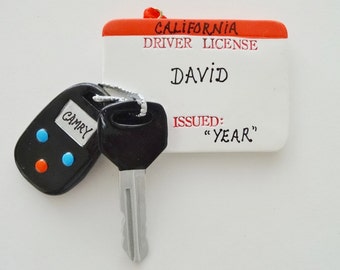 New Driver Personalized Christmas Ornament- Driver's License Personalized Christmas Ornament