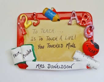 Personalized Teacher Ornament from Student - Favorite Teacher Ornament from Student