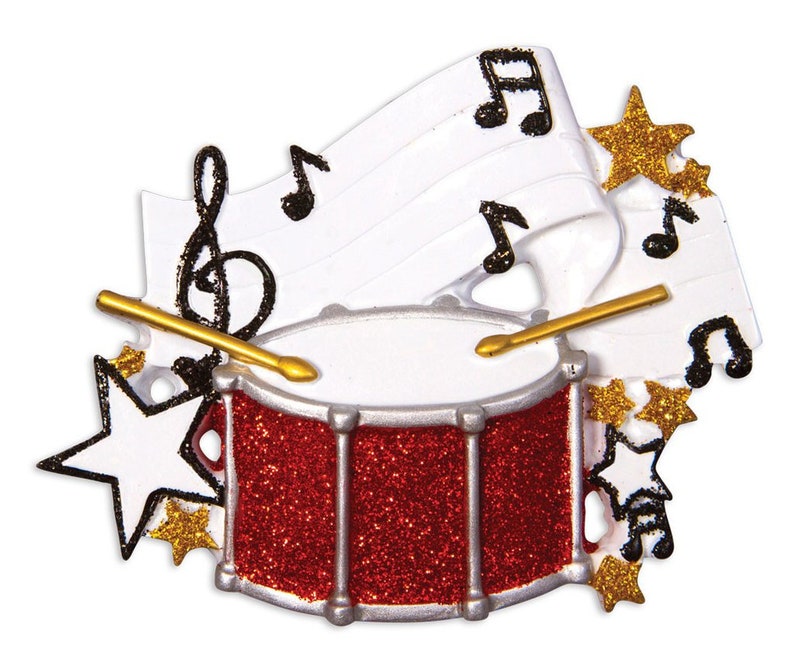 Personalized Drums Christmas Ornament Drum Set Christmas  Etsy