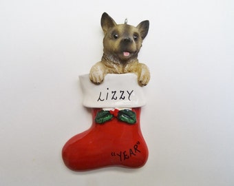 German Shepherd Personalized Christmas Ornament - German Shepherd Christmas Ornament - Personalized Free