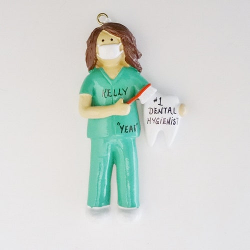 Dental Hygienist Ornament Personalized Dental Hygienist Grad Etsy