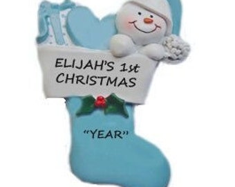Baby's 1st Personalized Christmas Ornament - Personalized Free - Baby Girl's 1st Christmas Ornament - Baby Boy's 1st Christmas Ornament