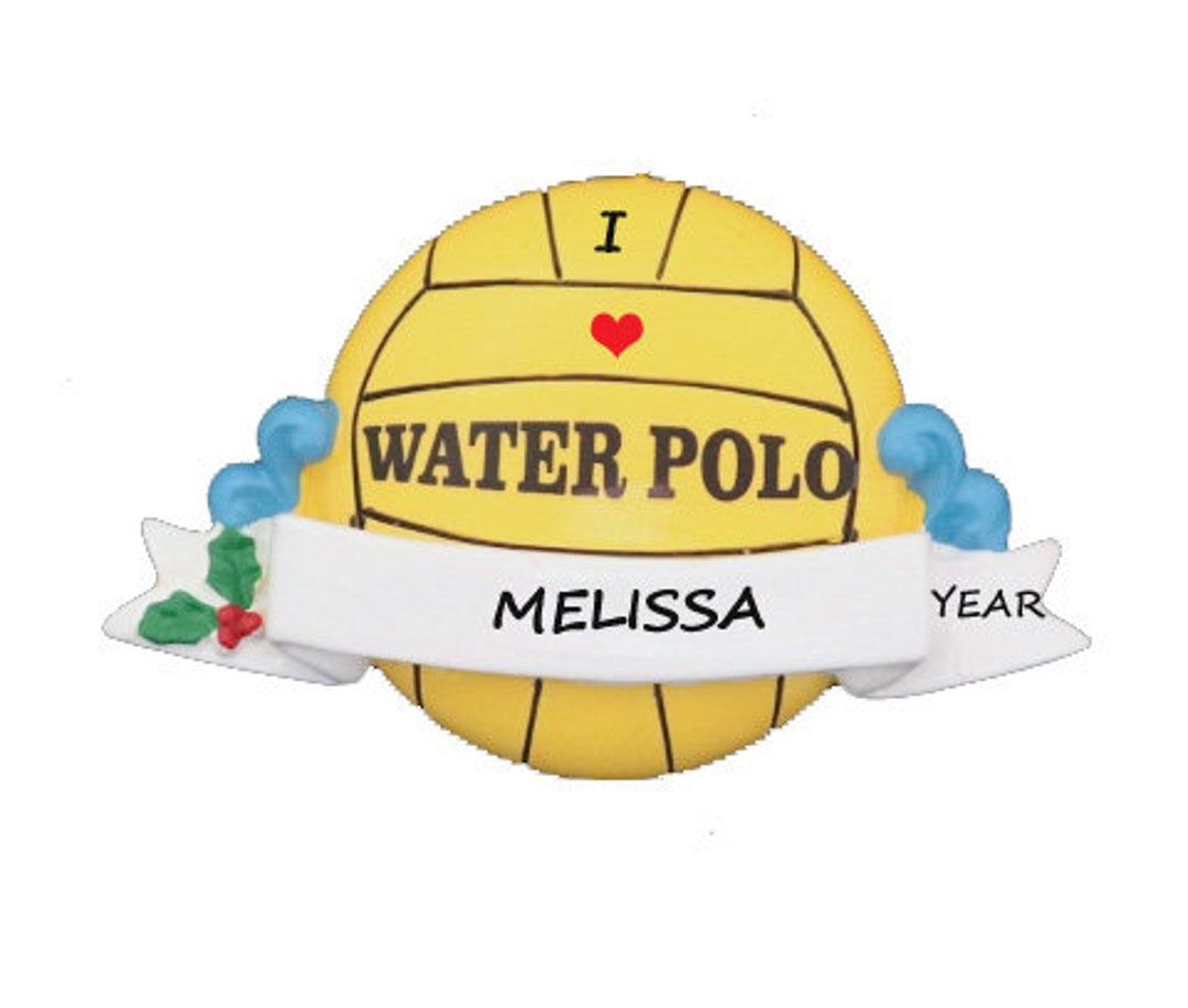 Water Polo Personalized Ornament L Love Water Polo Personalized