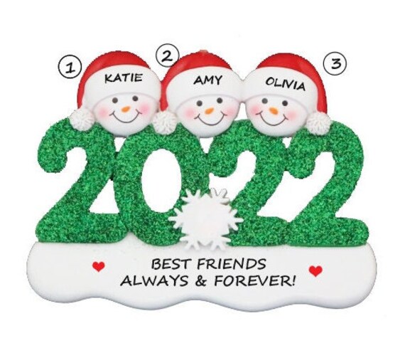 3 best friends christmas ornaments Clearance
