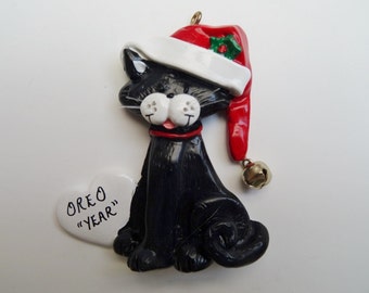 Personalized Cat Christmas Ornament - Personalized Kitty Ornament