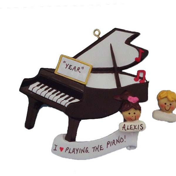 Piano Personalized Ornament - Personalized Custom Piano Player Ornament