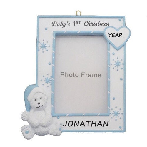 Personalized Photo Frame Christmas Ornament Personalized Etsy