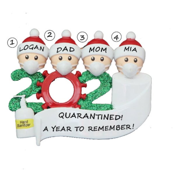 Quarantine Christmas Ornament Etsy